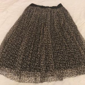 Leopard Mid length Skirt